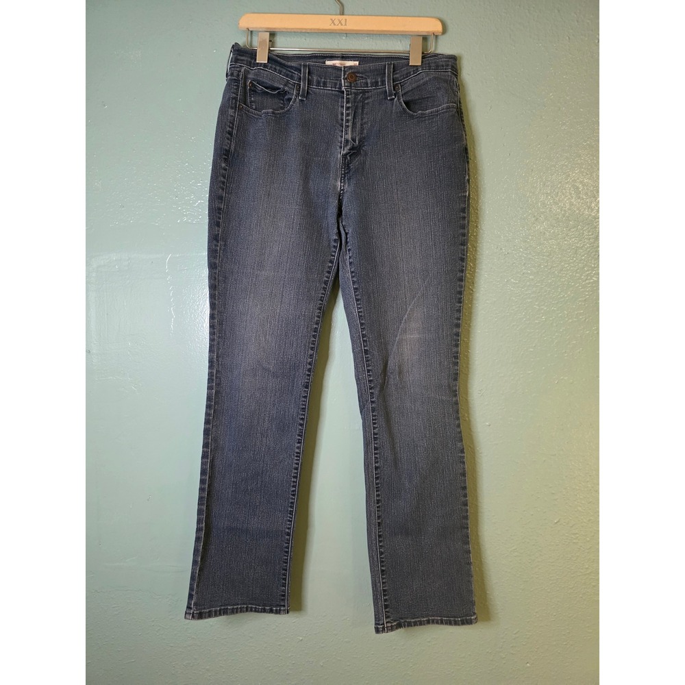 Levis 505 Straight Leg Jeans Blue Denim Mid Rise W30 L30 Size 10